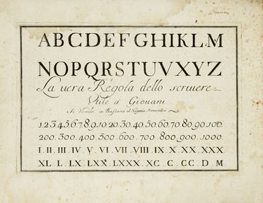  Tensini Agostino : La vera regola dello scrivere utile  giovani.  - Asta Libri,  [..]
