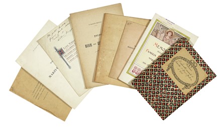 Lotto di 51 opuscoli per nozze, alcuni su carta decorata. Letteratura italiana, Storia, Letteratura, Storia, Diritto e Politica  - Auction Books, autographs & manuscripts - Libreria Antiquaria Gonnelli - Casa d'Aste - Gonnelli Casa d'Aste