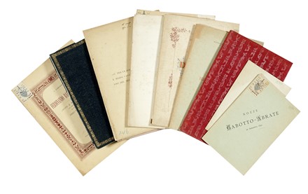 Lotto di 50 opuscoli per nozze.  - Asta Libri, autografi e manoscritti - Libreria  [..]
