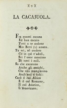  Bondi Clemente : La cacajuola. Letteratura italiana, Letteratura  Emanuele Antonio  [..]