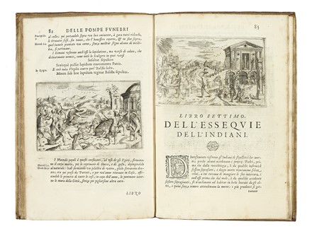  Perucci Francesco : Pompe funebri di tutte le nationi del mondo, raccolte dalle Storie Sagre, et profane...  - Asta Libri, autografi e manoscritti - Libreria Antiquaria Gonnelli - Casa d'Aste - Gonnelli Casa d'Aste