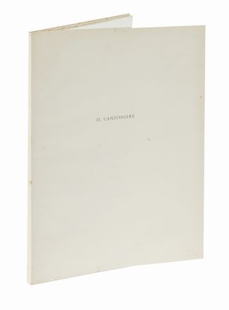  Petrarca Francesco : Venti sonetti da Il canzoniere. Con quattro acqueforti di Domenico Cantatore.  Domenico Cantatore  (Ruvo di Puglia,  - Parigi, 1998)  - Asta Libri, autografi e manoscritti - Libreria Antiquaria Gonnelli - Casa d'Aste - Gonnelli Casa d'Aste