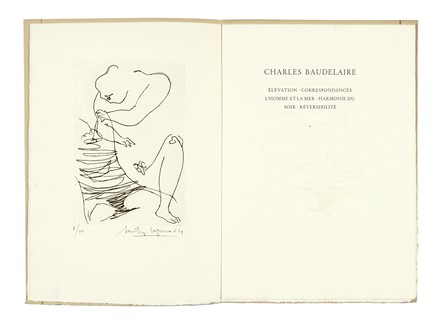  De Libero Libero : Postludio.  Franco Gentilini  (Faenza, 1909 - Roma, 1981), Diego Valeri, Renzo Vespignani  (Roma, 1924 - 2001), Domenico Cantatore  (Ruvo di Puglia,  - Parigi, 1998), Charles Baudelaire  ( - 1867, ), Santiago Cogorno  - Asta Libri, autografi e manoscritti - Libreria Antiquaria Gonnelli - Casa d'Aste - Gonnelli Casa d'Aste