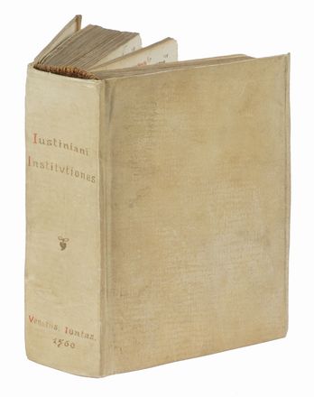 Institutiones iuris civilis D. Iustiniani imp. accuratissime recognitae, atque emendatae...  - Asta Libri, autografi e manoscritti - Libreria Antiquaria Gonnelli - Casa d'Aste - Gonnelli Casa d'Aste