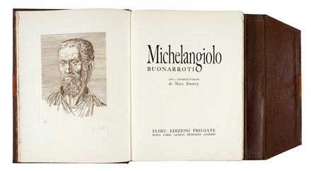  Dautry Marc : Michelangiolo Buonarroti. 17 incisioni in rame.  Michelangelo (il giovane) Buonarroti  - Asta Libri, autografi e manoscritti - Libreria Antiquaria Gonnelli - Casa d'Aste - Gonnelli Casa d'Aste