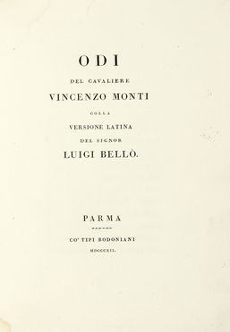  Horatius Flaccus Quintus : Satira V Traduzione italiana con rami allusivi. Bodoni, Letteratura italiana, Collezionismo e Bibliografia, Letteratura  Johannes Riepenhausen  (Gttingen, 1787 - Roma, 1860)  - Auction Books, autographs & manuscripts - Libreria Antiquaria Gonnelli - Casa d'Aste - Gonnelli Casa d'Aste