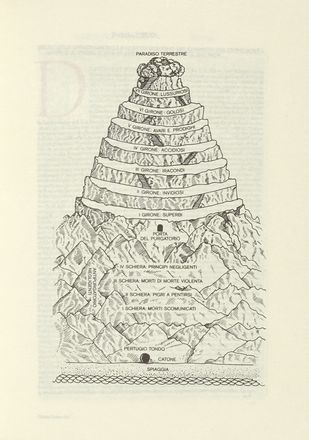  Alighieri Dante : La Comedia. Prima edizione illustrata con tavole xilografiche  [..]