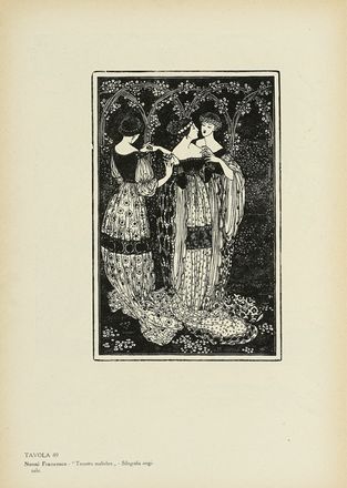  Ratta Cesare : Gli adornatori del libro in Italia... Vol I (IX).  Giulio Ricci  (Bologna, 1874 - 1939), Adolfo De Carolis  (Montefiore dell'Aso, 1874 - Roma, 1928), Duilio Cambellotti  (Roma, 1876 - 1960), Francesco Gamba  (Torino, 1818 - 1887), Bruno Marsili (detto Bruno Da Osimo)  (Osimo, 1888 - Ancona, 1962), Adolfo Wildt  (Milano, 1868 - 1931), Benvenuto Disertori  (Trento, 1887 - Milano, 1969), Alberto Martini  (Oderzo, 1876 - Milano, 1954)  - Asta Libri, autografi e manoscritti - Libreria Antiquaria Gonnelli - Casa d'Aste - Gonnelli Casa d'Aste