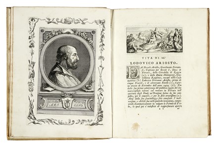  Ariosto Ludovico : Orlando furioso. Tomo I (-IV). Letteratura italiana, Figurato,  [..]