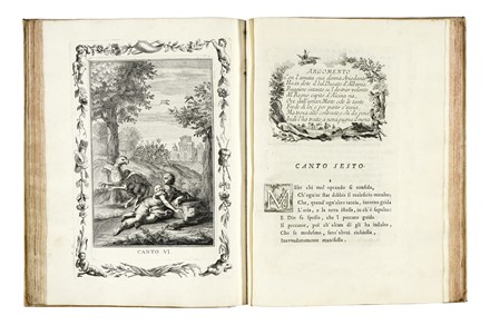  Ariosto Ludovico : Orlando furioso. Tomo I (-IV). Letteratura italiana, Figurato,  [..]