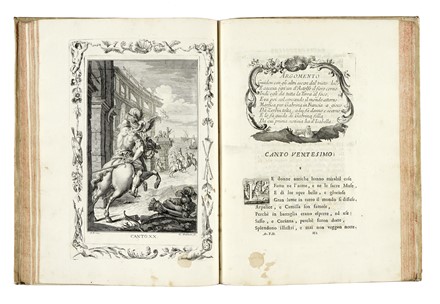  Ariosto Ludovico : Orlando furioso. Tomo I (-IV). Letteratura italiana, Figurato,  [..]