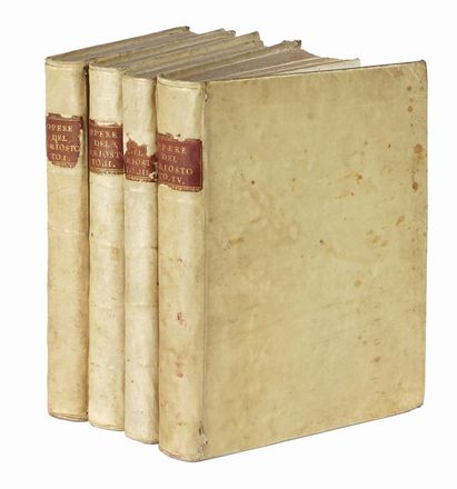  Ariosto Ludovico : Orlando furioso. Tomo I (-IV). Letteratura italiana, Figurato,  [..]
