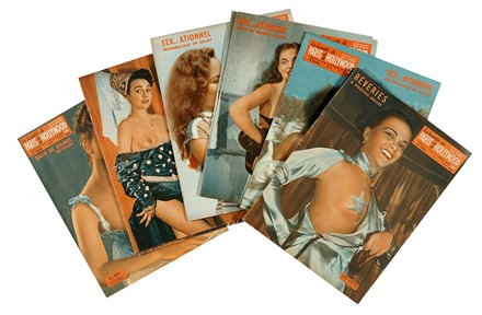 Jacques Serge [e altri] : 11 numeri della rivista Les beauts de Paris et de Hollywood.  [..]