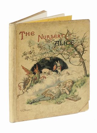  Carroll Lewis [pseud. di Dodgson Charles Lutwidge] : The Nursery Alice containing twenty coloured enlargements from Tenniel's illustrations [...] the cover designed and coloured by E. Gertrude Thomson. Illustrati per l'infanzia, Letteratura  - Auction Books, autographs & manuscripts - Libreria Antiquaria Gonnelli - Casa d'Aste - Gonnelli Casa d'Aste