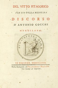  Fusanacci Giovanni Pietro : Dizionario compendioso di sanit che contiene l'esatta descrizione delle umane malattie... Tomo primo (-terzo). Supplemento al dizionario di sanit. Medicina  Antonio Cocchi  - Auction Books, autographs & manuscripts - Libreria Antiquaria Gonnelli - Casa d'Aste - Gonnelli Casa d'Aste