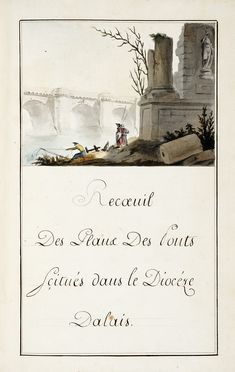 Recoeuil des plans des ponts situs dans le diocse D[']alais (Als).  - Asta Libri, autografi e manoscritti - Libreria Antiquaria Gonnelli - Casa d'Aste - Gonnelli Casa d'Aste