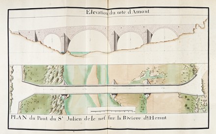 Recoeuil des plans des ponts situs dans le diocse D[']alais (Als). Architettura  - Auction Books, autographs & manuscripts - Libreria Antiquaria Gonnelli - Casa d'Aste - Gonnelli Casa d'Aste