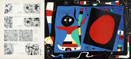  Miró Joan [e altri] : Derriere Le Miroir: 10 Ans d?Edition 1946-1956.  Alberto Giacometti  (Borgonovo, 1901 - Coira, 1966), Jean Bazaine, Marc Chagall  (Vitebsk, 1887 - St. Paul de  Vence, 1985)  - Asta Libri, autografi e manoscritti - Libreria Antiquaria Gonnelli - Casa d'Aste - Gonnelli Casa d'Aste