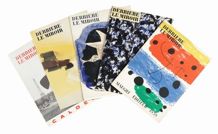 Derriere Le Miroir.  Joan Miró  (Montroig, 1893 - Palma di Majorca, 1983), Alexander Calder  (Lawton, 1898 - New York, 1976), Pierre Tal-Coat, Georges Braque  (Argenteuil, 1882 - Parigi, 1963), Jean Bazaine, Alberto Giacometti  (Borgonovo, 1901 - Coira, 1966)  - Asta Libri, autografi e manoscritti - Libreria Antiquaria Gonnelli - Casa d'Aste - Gonnelli Casa d'Aste