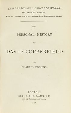  Dickens Charles : Complete Works, The People's edition with 200 illustrations by Cruikshank, Phiz, Barnard, and others. Letteratura inglese, Illustrati per l'infanzia, Letteratura, Letteratura  - Auction Books, autographs & manuscripts - Libreria Antiquaria Gonnelli - Casa d'Aste - Gonnelli Casa d'Aste