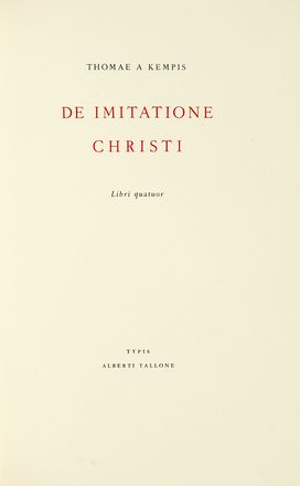 Lotto di 7 edizioni Tallone. Libro d'Artista, Tipografi e Stampatori, Letteratura italiana, Collezionismo e Bibliografia, Collezionismo e Bibliografia, Letteratura  Ugo Foscolo  (1778 - 1827), Thomas a Kempis, Diogenes Laertius  - Auction Books, autographs & manuscripts - Libreria Antiquaria Gonnelli - Casa d'Aste - Gonnelli Casa d'Aste