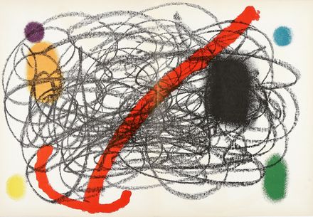 Derriere Le Miroir.  Joan Miró  (Montroig, 1893 - Palma di Majorca, 1983), Gonzalo Chillida, Alberto Giacometti  (Borgonovo, 1901 - Coira, 1966), Francois Fiedler, Raoul Ubac  (1910,  - 1985)  - Asta Libri, autografi e manoscritti - Libreria Antiquaria Gonnelli - Casa d'Aste - Gonnelli Casa d'Aste