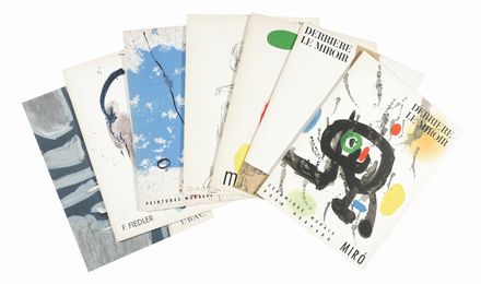 Derriere Le Miroir.  Joan Miró  (Montroig, 1893 - Palma di Majorca, 1983), Gonzalo Chillida, Alberto Giacometti  (Borgonovo, 1901 - Coira, 1966), Francois Fiedler, Raoul Ubac  (1910,  - 1985)  - Asta Libri, autografi e manoscritti - Libreria Antiquaria Gonnelli - Casa d'Aste - Gonnelli Casa d'Aste