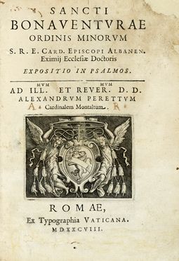  Bonaventura da Bagnoregio (San) : Expositio in psalmos. Religione  - Auction Books,  [..]