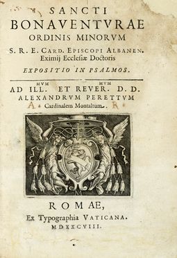  Bonaventura da Bagnoregio (San) : Expositio in psalmos. Religione  - Auction Books, autographs & manuscripts - Libreria Antiquaria Gonnelli - Casa d'Aste - Gonnelli Casa d'Aste