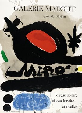  Mir Joan : Lotto composto di 4 manifesti di Mir.  - Asta Libri, autografi e manoscritti - Libreria Antiquaria Gonnelli - Casa d'Aste - Gonnelli Casa d'Aste