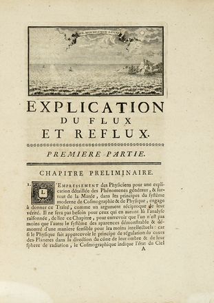  Brancas Villeneuve Andre Francois (de) : Explication du flux et reflux. Scienze tecniche e matematiche  - Auction Books, autographs & manuscripts - Libreria Antiquaria Gonnelli - Casa d'Aste - Gonnelli Casa d'Aste