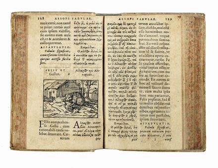  Aesopus : Fabulae elegantissimis eiconibus veras animalium species ad viuum adumbrantes. Letteratura classica, Letteratura  - Auction Books, autographs & manuscripts - Libreria Antiquaria Gonnelli - Casa d'Aste - Gonnelli Casa d'Aste