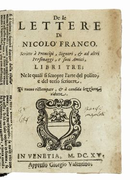  Franco Niccolò : De le lettere [...] scritte à prencipi, signori, & ad altri personaggi,  [..]