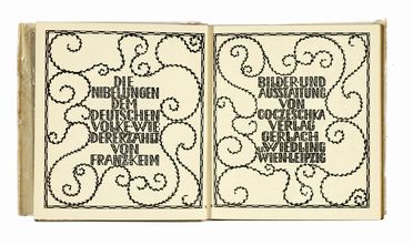  Keim Franz : Die Nibelungen dem deutschen Volke wieder erzhlt [...] Bilder und Ausstattung von C. O. Czeschka.  Otto Carl Czeschka  - Asta Libri, autografi e manoscritti - Libreria Antiquaria Gonnelli - Casa d'Aste - Gonnelli Casa d'Aste