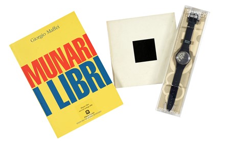  Bruno Munari  (Milano, 1907 - 1998) : Tempo Libero. Serie GN172. Swatch artist's collection.  Giorgio Maffei, Alessandro Mendini  - Auction Books, autographs & manuscripts - Libreria Antiquaria Gonnelli - Casa d'Aste - Gonnelli Casa d'Aste