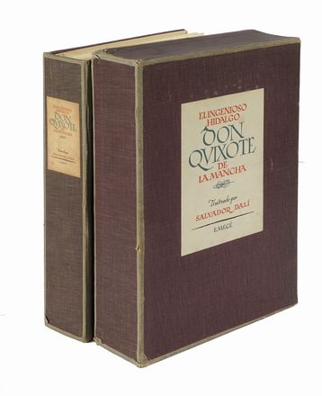  Cervantes Saavedra Miguel (de) : El Ingenioso Hidalgo Don Quixote de la Mancha illustrado por Salvador Dal. Libro d'Artista, Collezionismo e Bibliografia  Salvador Dal  (Figueres, 1904 - 1989)  - Auction Books, autographs & manuscripts - Libreria Antiquaria Gonnelli - Casa d'Aste - Gonnelli Casa d'Aste