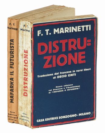  Marinetti Filippo Tommaso : Mafarka il Futurista. Romanzo processato.  - Asta Libri, autografi e manoscritti - Libreria Antiquaria Gonnelli - Casa d'Aste - Gonnelli Casa d'Aste