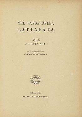  Nemi Orsola [pseud. di Vezzani Flora] : Nel paese della gattafata. Fiaba [...]  [..]