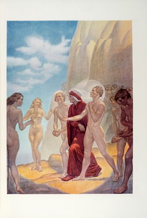  Alighieri Dante : La Divina Commedia. Imagini di Amos Nattini. Libro d'Artista,  [..]