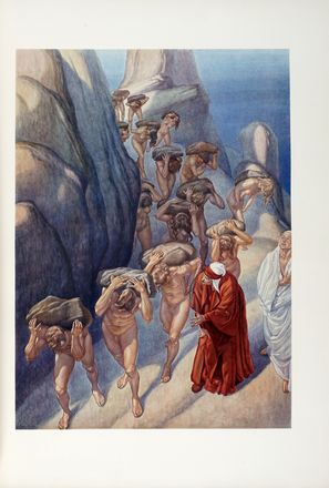  Alighieri Dante : La Divina Commedia. Imagini di Amos Nattini. Libro d'Artista,  [..]