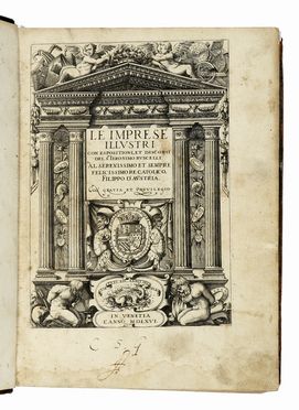  Ruscelli Girolamo : Le imprese illustri con espositioni, et discorsi...  Domenico Zenoi, Niccol Nelli  (Venezia, ), Gaspare Padovano  - Asta Libri, autografi e manoscritti - Libreria Antiquaria Gonnelli - Casa d'Aste - Gonnelli Casa d'Aste