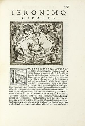  Ruscelli Girolamo : Le imprese illustri con espositioni, et discorsi...  Domenico  [..]