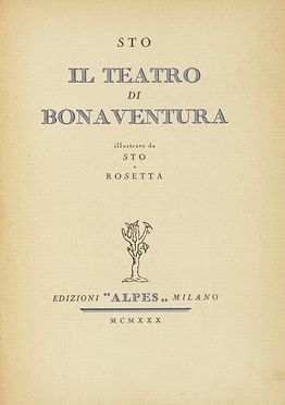  Tofano Sergio : Il teatro di Bonaventura.  Antonio Rubino  (Sanremo, 1880 - Baiardo, 1964)  - Asta Libri, autografi e manoscritti - Libreria Antiquaria Gonnelli - Casa d'Aste - Gonnelli Casa d'Aste