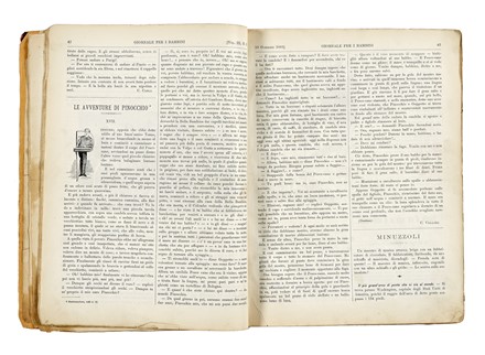  Collodi Carlo : Giornale per i bambini.  - Asta Libri, autografi e manoscritti - Libreria Antiquaria Gonnelli - Casa d'Aste - Gonnelli Casa d'Aste