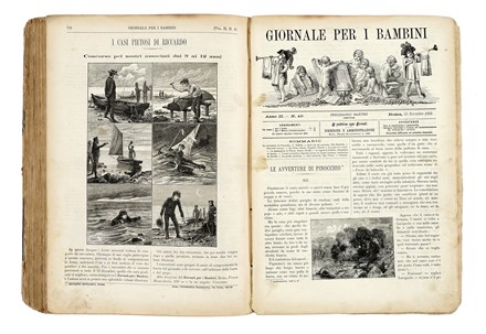  Collodi Carlo : Giornale per i bambini.  - Asta Libri, autografi e manoscritti - Libreria Antiquaria Gonnelli - Casa d'Aste - Gonnelli Casa d'Aste