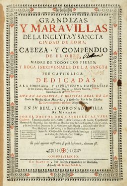  Diaz Vara Calderon y Coronado Gabriel : Grandezas y maravillas de la inclita y  [..]