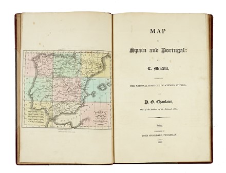  Mentelle Edm : Map of Spain and Portugal.  Pierre-Gilles Chanlaire  (Wassy,, 1758 - Parigi,, 1817)  - Asta Libri, autografi e manoscritti - Libreria Antiquaria Gonnelli - Casa d'Aste - Gonnelli Casa d'Aste