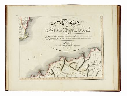 Mentelle Edmé : Map of Spain and Portugal.  Pierre-Gilles Chanlaire  (Wassy,, 1758  [..]