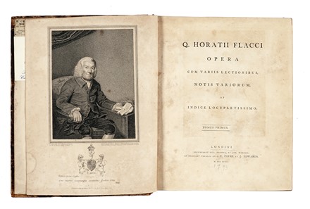  Horatius Flaccus Quintus : Opera, cum variis lectionibus, notis variorum, et indice locupletissimo. Tomus primus (-secundus). Letteratura classica, Letteratura  - Auction Books, autographs & manuscripts - Libreria Antiquaria Gonnelli - Casa d'Aste - Gonnelli Casa d'Aste