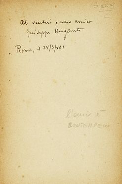  Ungaretti Giuseppe : Dedica autografa su libro Vita d'un Uomo-II, Sentimento del Tempo 1919-1935.  - Asta Libri, autografi e manoscritti - Libreria Antiquaria Gonnelli - Casa d'Aste - Gonnelli Casa d'Aste